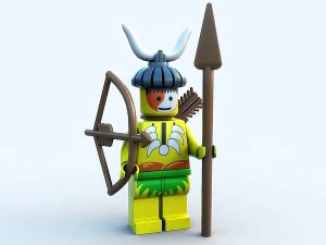 lego figure - indian 3D Model