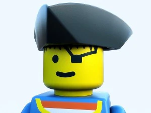 lego figure - pirate 3D Model