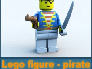 lego figure - pirate 3D Model