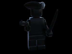 lego figure - pirate 3D Model
