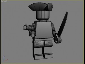 lego figure - pirate 3D Model