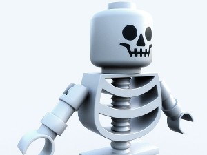 lego figure - skeleton Modelo 3D