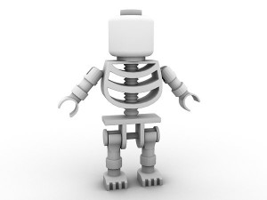 lego figure - skeleton Modelo 3D