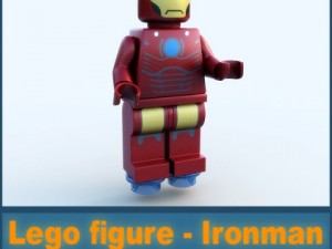 lego figure - ironman 3D Model