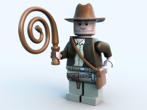 lego figure - indiana jones 3D Model