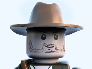 lego figure - indiana jones 3D Model