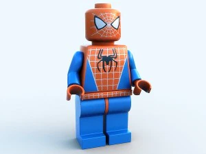 lego figure - spiderman 3D Model
