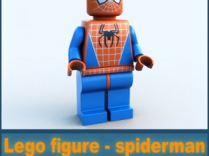 lego figure - spiderman 3D 模型