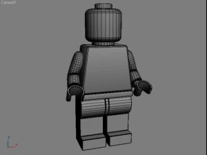 lego figure - spiderman 3D Model