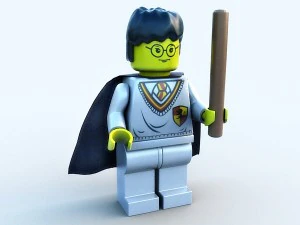 lego figure - harry potter 3D Model