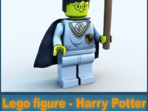 lego figure - harry potter 3D Model