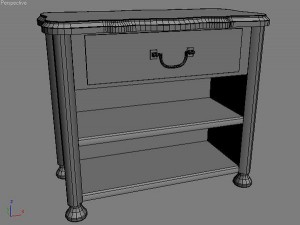 old furniture set Modelo 3D