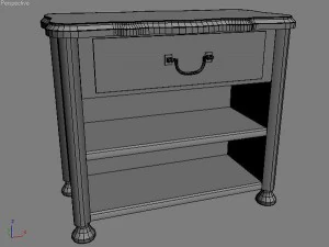 old furniture set 3D Model