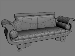 old furniture set 3D Model
