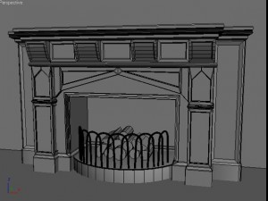 old furniture set Modelo 3D