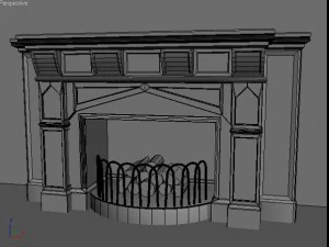 old furniture set 3D Model