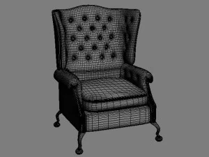 old furniture set 3D Model