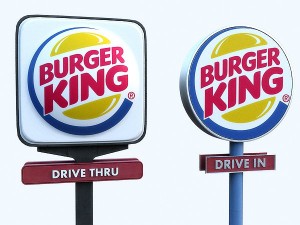 burger king - road sign 3Dモデル