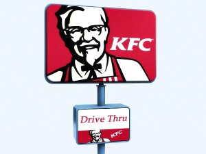 kfc - road sign 3Dモデル