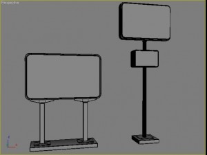 kfc - road sign 3Dモデル
