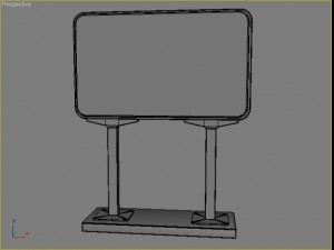 kfc - road sign 3Dモデル