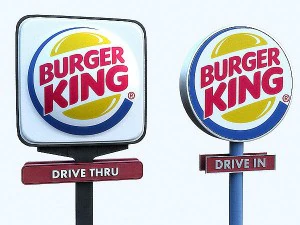 fastfood signs set 3D Model