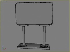fastfood signs set 3D Model