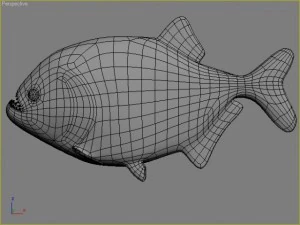piranha fish 3D Model