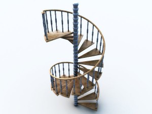 spiral stairs Modelo 3D