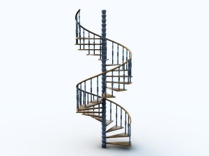 spiral stairs Modelo 3D
