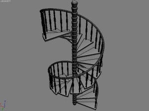 spiral stairs 3D Model
