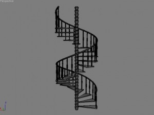 spiral stairs Modelo 3D