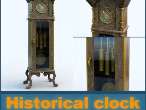 rel&oacute;gio hist&oacute;rico Modelo 3D