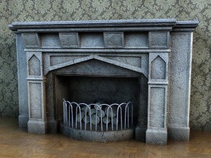 old fireplace 3Dモデル