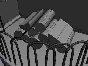 old fireplace 3Dモデル