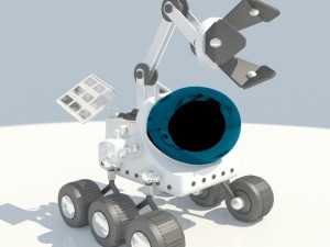 moon buggy Model 3D