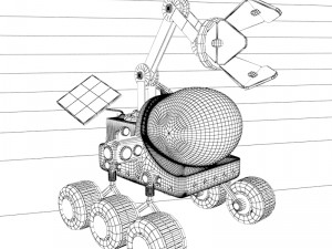 moon buggy Modèle 3D