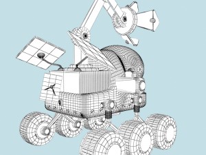 moon buggy Modèle 3D