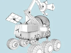 moon buggy 3D Model