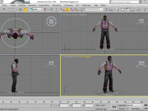 black mask rigged 3D Model