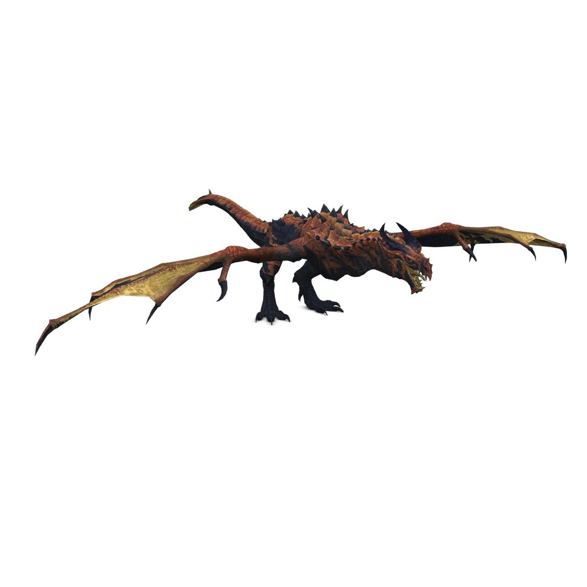 boss dragon rigged 3D Model .c4d .max .obj .3ds .fbx .stl .blend