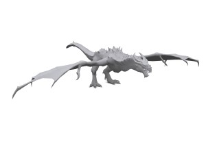 boss dragon rigged Modello 3D