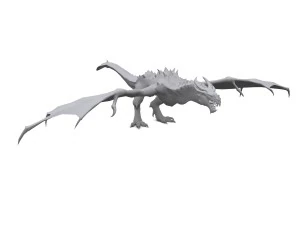 boss dragon rigged 3D Model