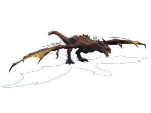 boss dragon rigged Modello 3D