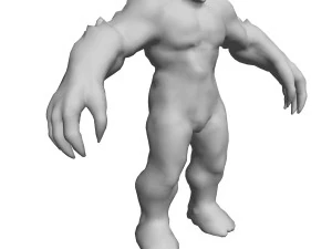 cara de arcilla aparejada Modelo 3D