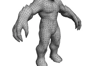 cara de arcilla aparejada Modelo 3D