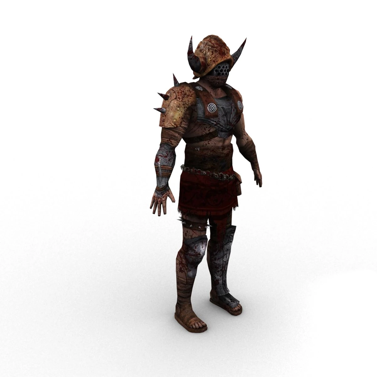 gladiator rigged 3D Model .c4d .max .obj .3ds .fbx .stl .blend 