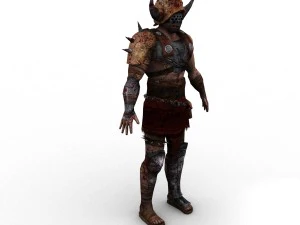 gladiator opgetuigd 3D Model