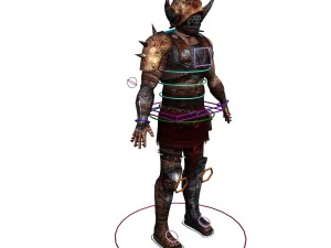 gladiator rigged 3D Model