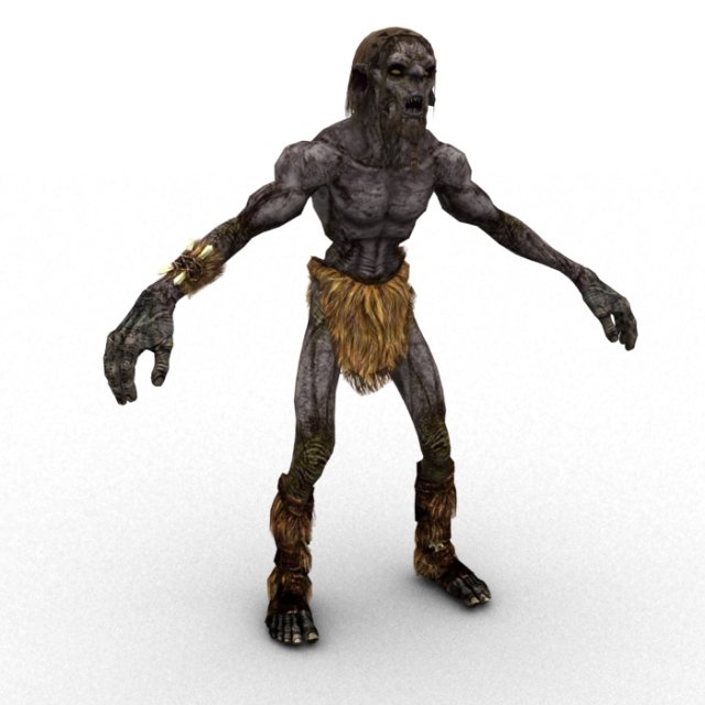 goblin rigged 3D 모델 .c4d .max .obj .3ds .fbx .stl .blend 